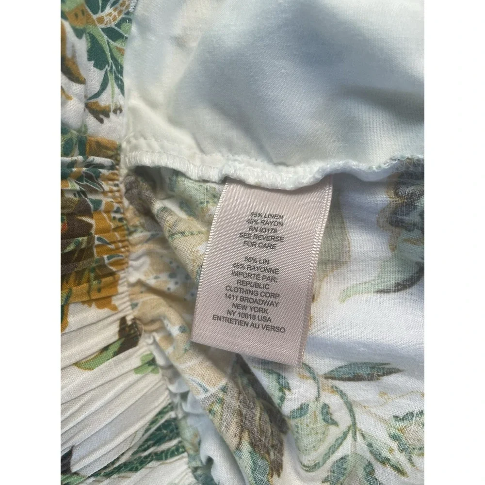 Philosophy Linen Blend Shorts Womens XL Pull-On Elastic Waist Pockets